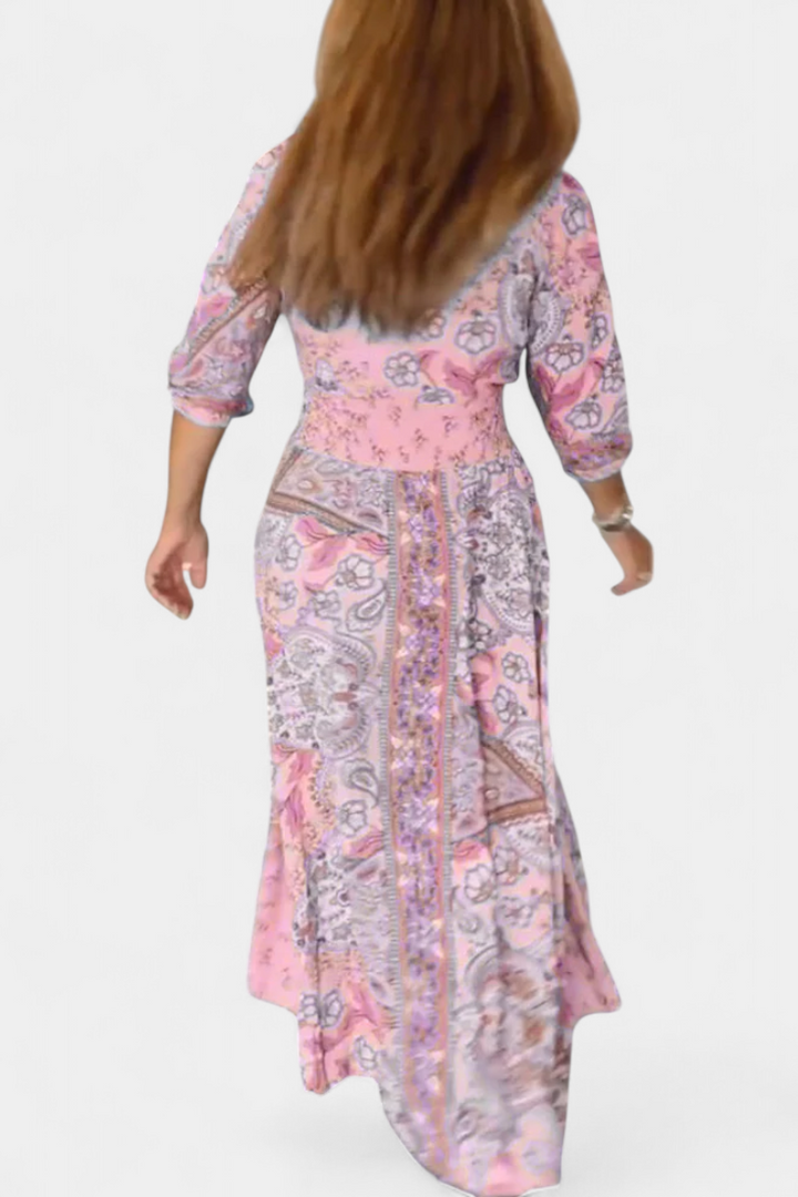 Dunya Vestido Casual de Verano con Escote en V