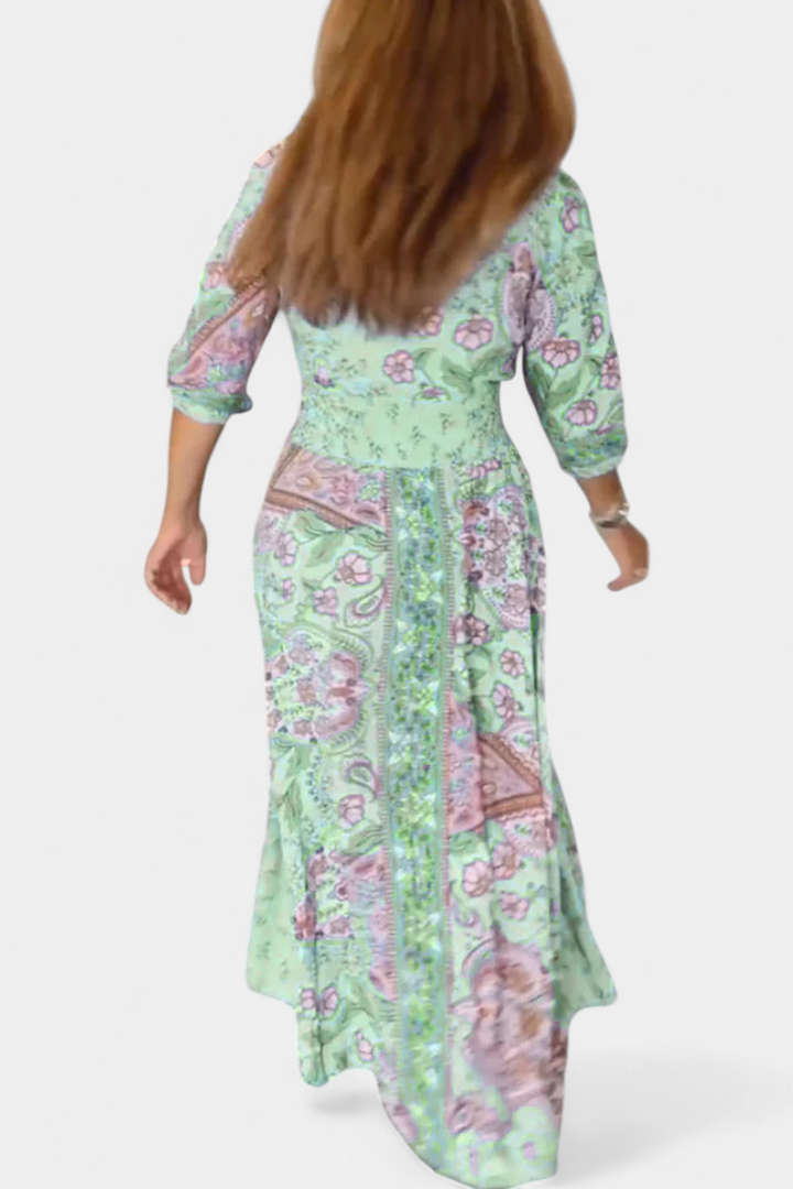 Dunya Vestido Casual de Verano con Escote en V