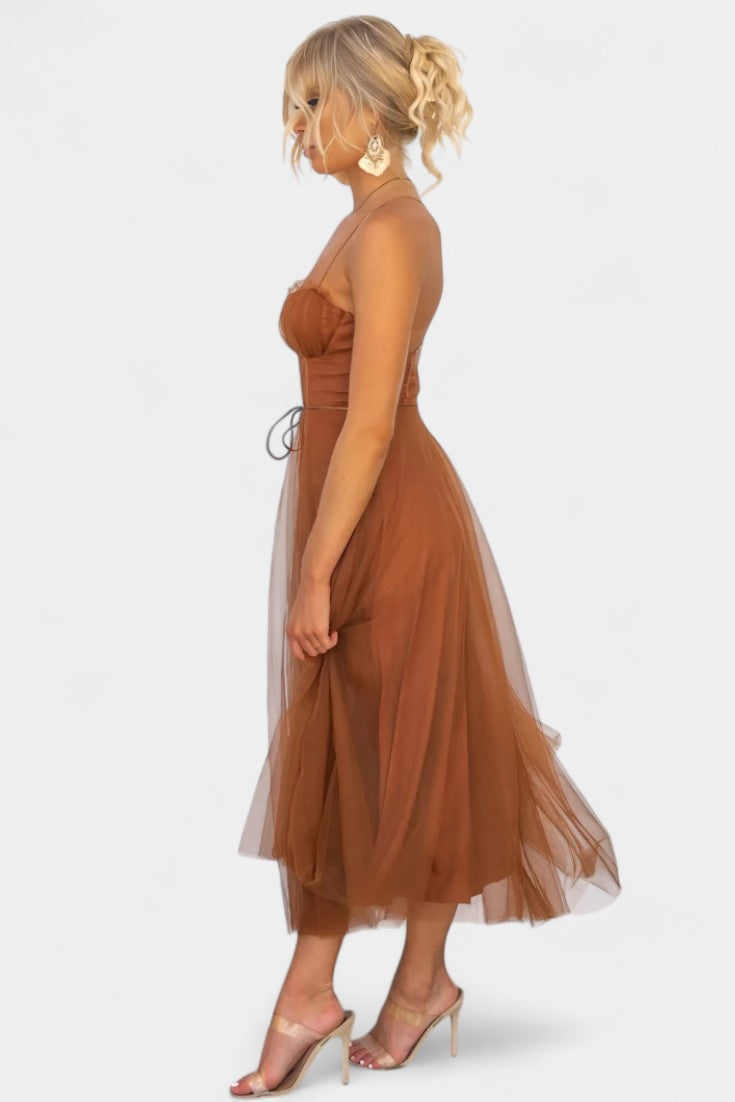 Eileen Vestido Midi de Tul