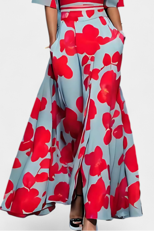 Daphne Vestido Envoltura Floral Elegante