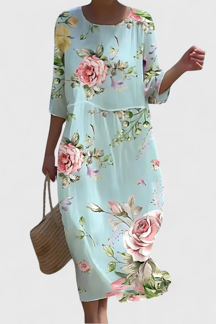 Karolina Vestido Floral Que Favorece la Figura
