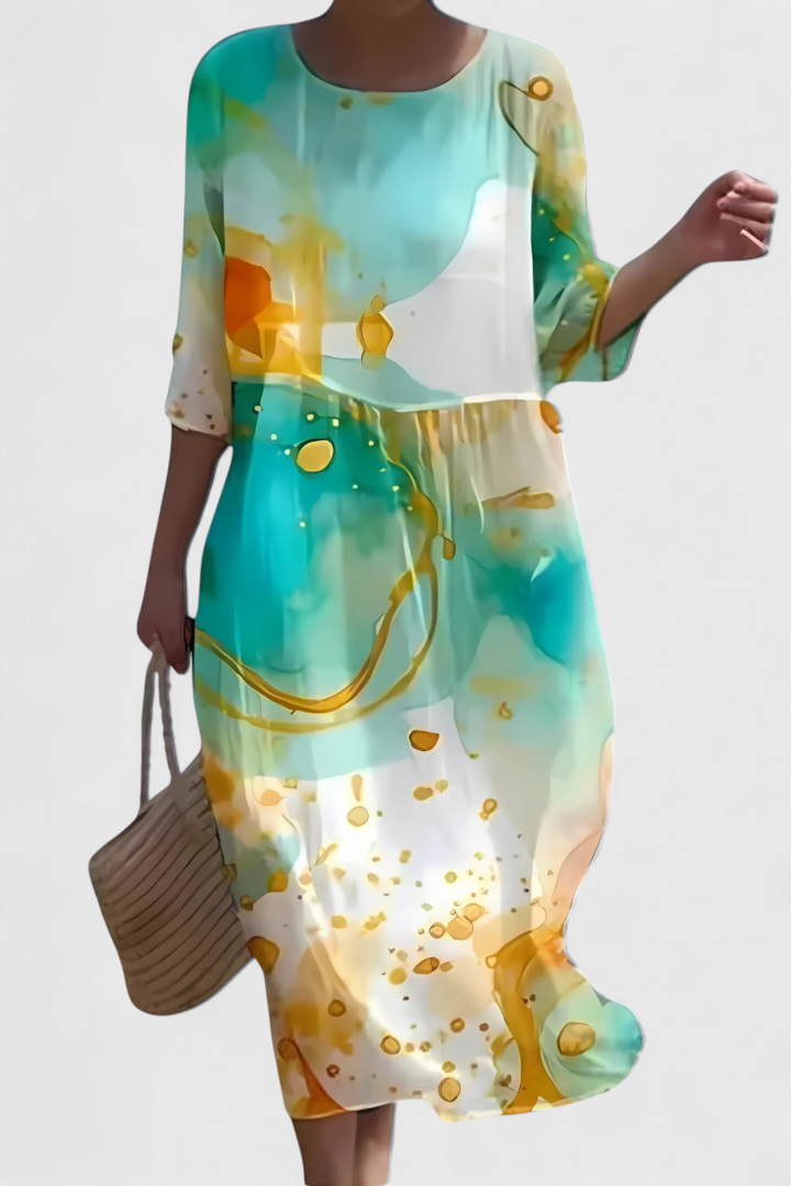 Karolina Vestido Floral Que Favorece la Figura