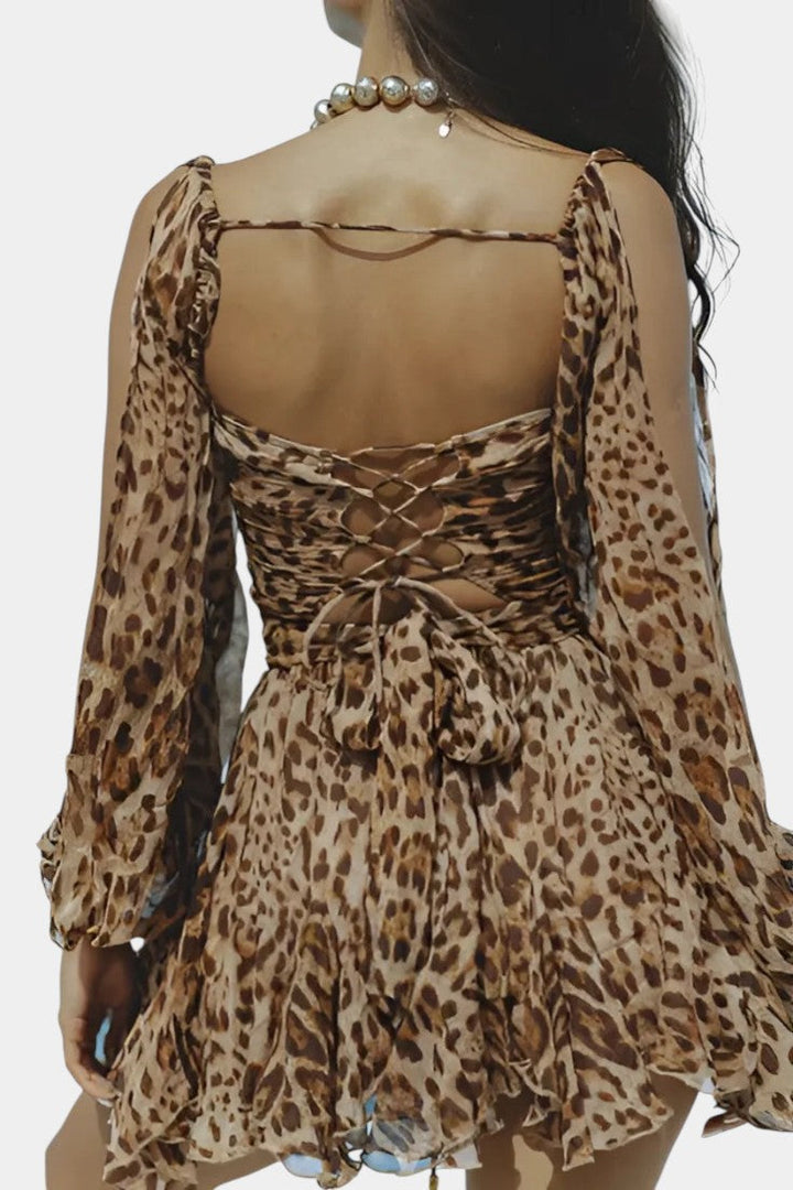 Skylar Vestido Mini con Escote en V