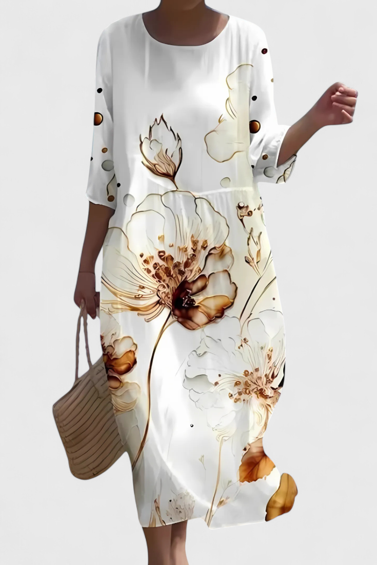 Karolina Vestido Floral Que Favorece la Figura