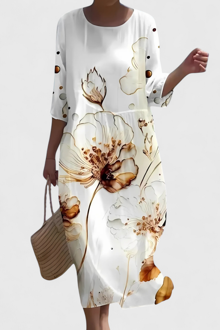 Karolina Vestido Floral Que Favorece la Figura
