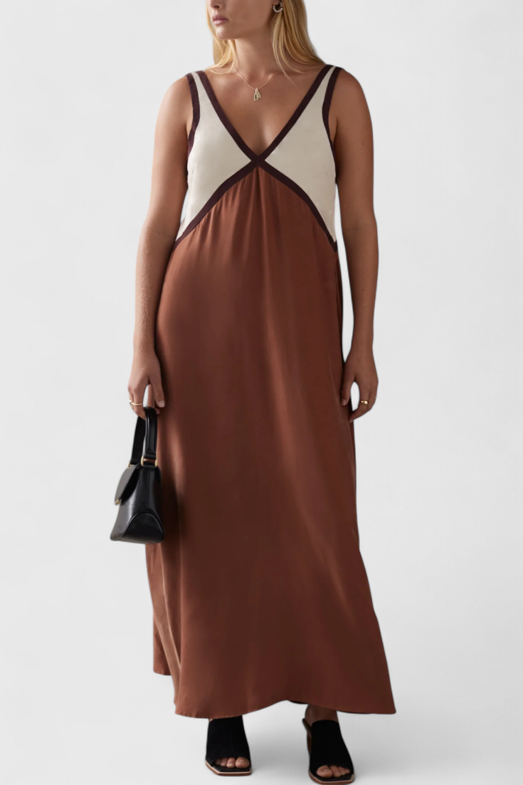 Diamond Vestido Boho de Verano con Escote en V