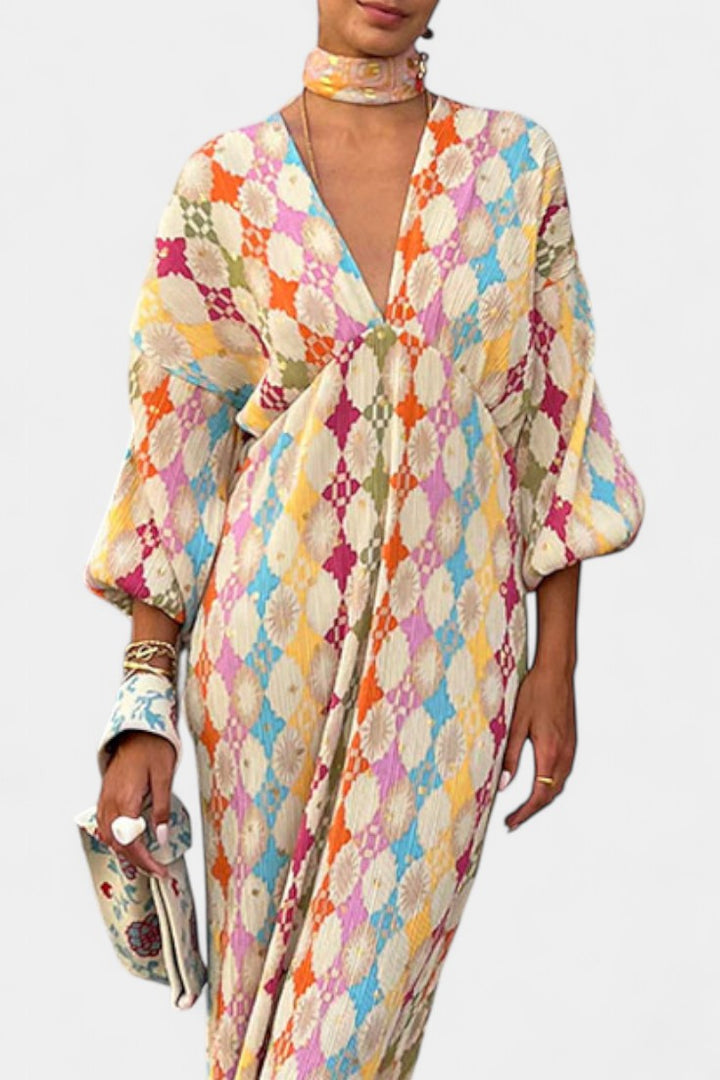 Shanice Vestido Maxi Suelto de Rayas