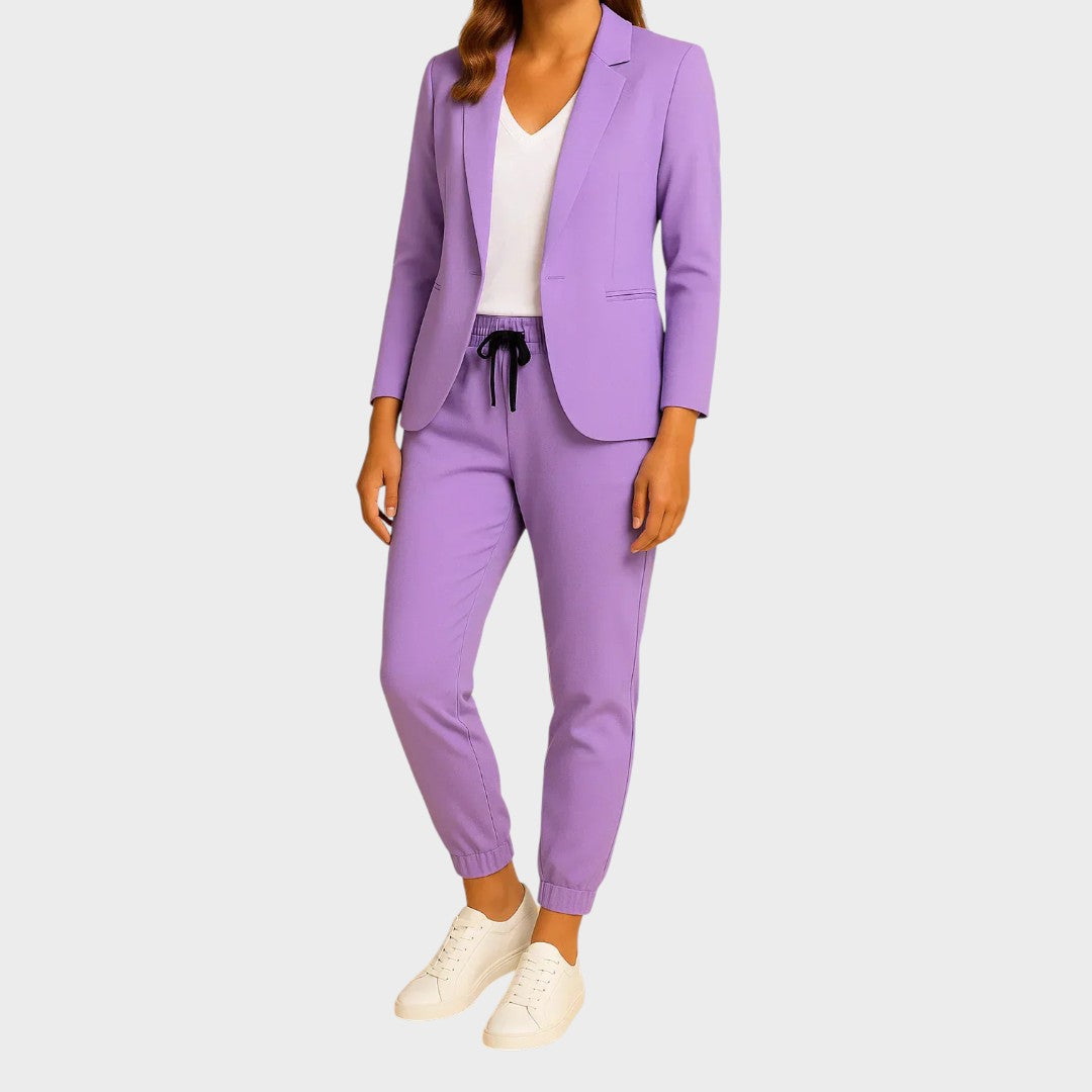 Anastazia | Elegante conjunto con chaqueta y pantalón
