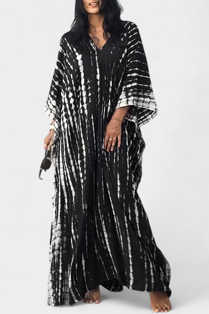 Rositsa Vestido Kaftan Tie-Dye Bohemio