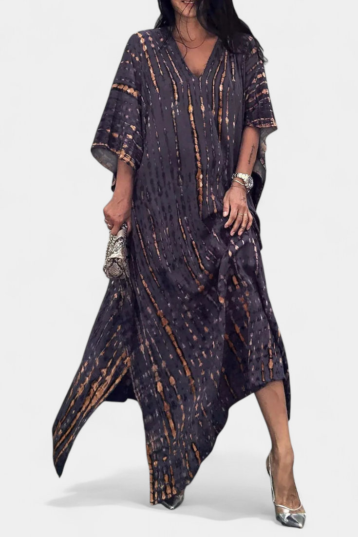 Rositsa Vestido Kaftan Tie-Dye Bohemio