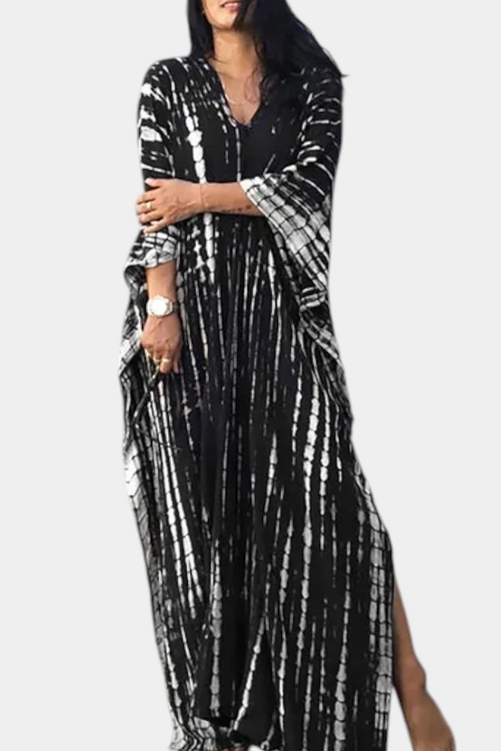 Rositsa Vestido Kaftan Tie-Dye Bohemio