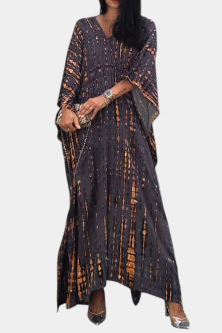Rositsa Vestido Kaftan Tie-Dye Bohemio