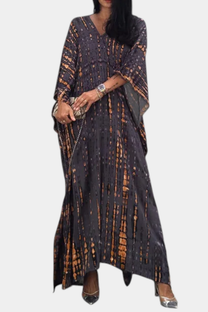 Rositsa Vestido Kaftan Tie-Dye Bohemio