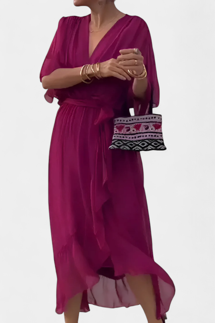 Luisa Vestido Flowy con Escote en V