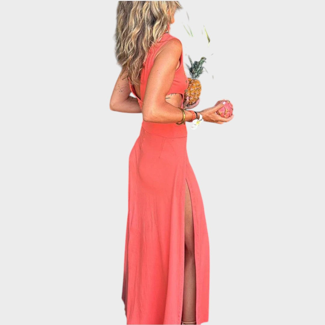 Bianca | Vestido de corte profundo
