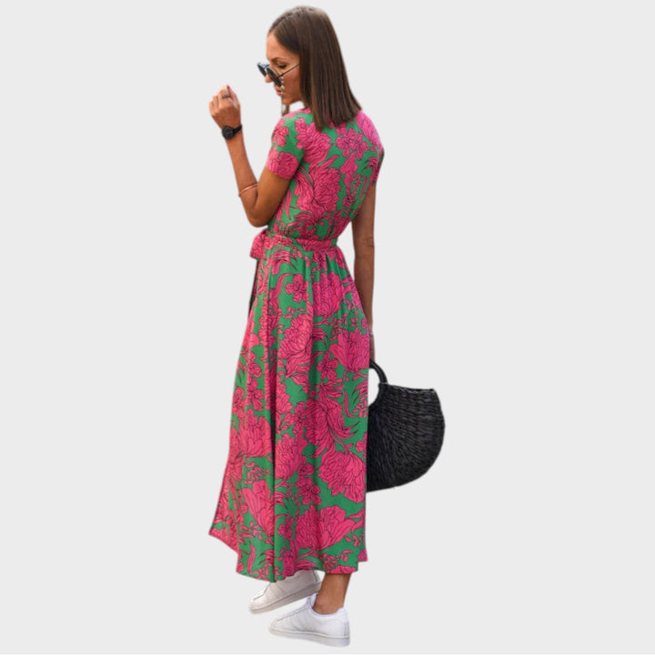 Antónia | Vestido cruzado floral
