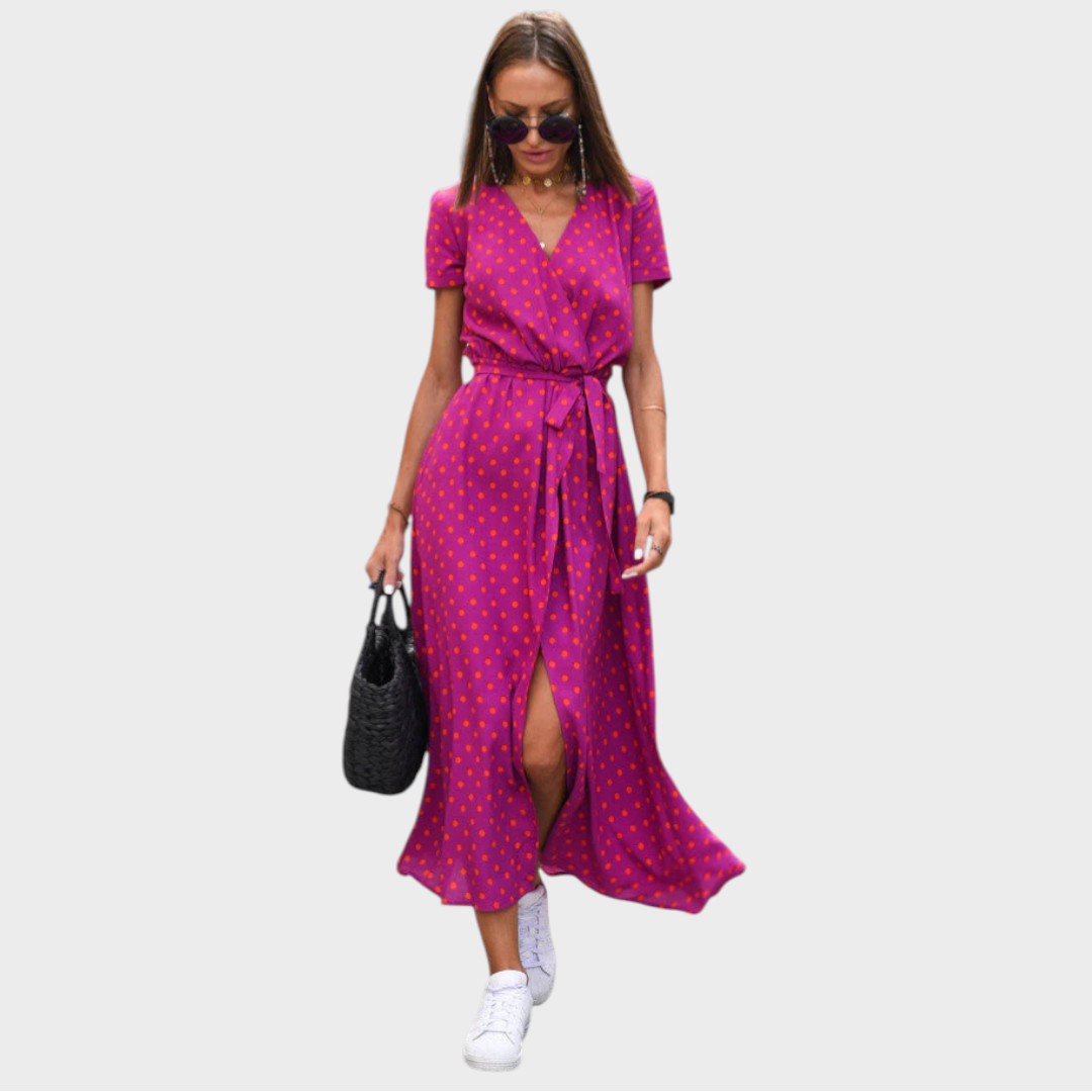 Antónia | Vestido cruzado floral