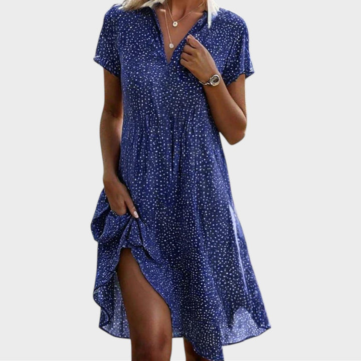 Dolores | Vestido midi de manga corta