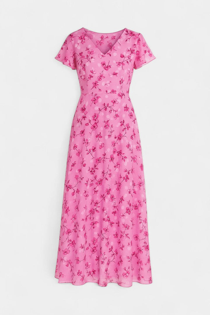 Amara Vestido Maxi Floral con Escote en V