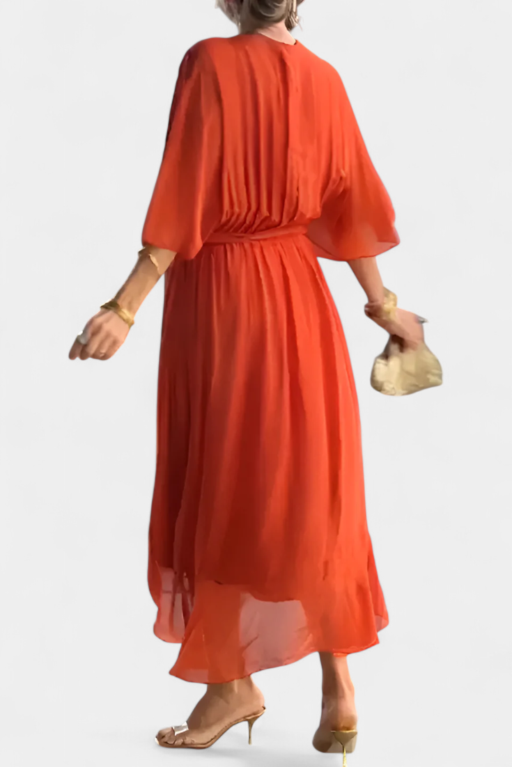 Luisa Vestido Flowy con Escote en V