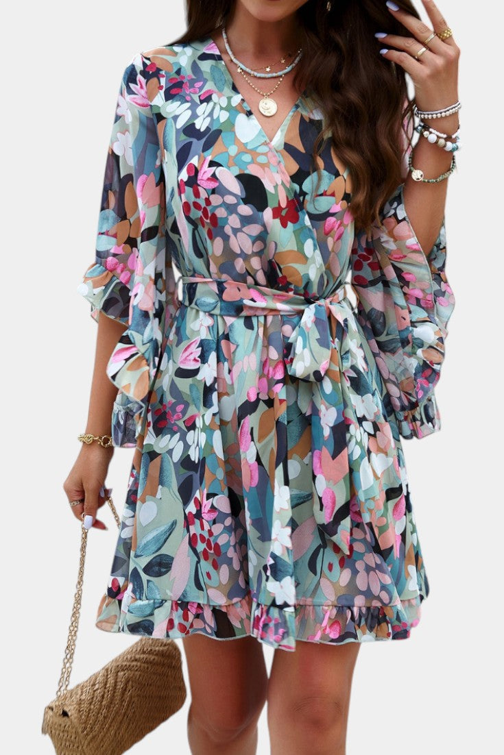 Besa Vestido Mini Floral Impreso