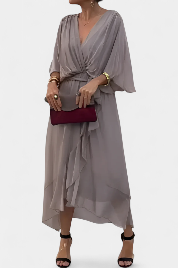 Luisa Vestido Flowy con Escote en V