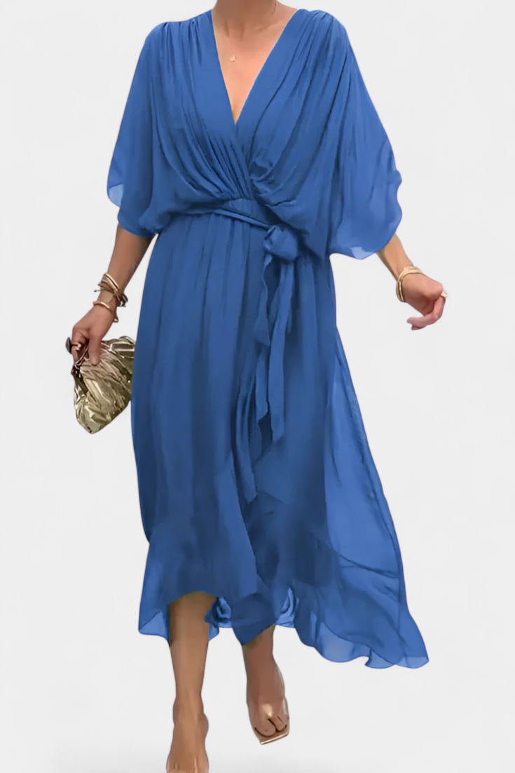 Luisa Vestido Flowy con Escote en V