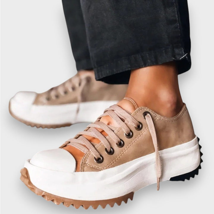 Mercedes | Zapatillas con plataforma de piel