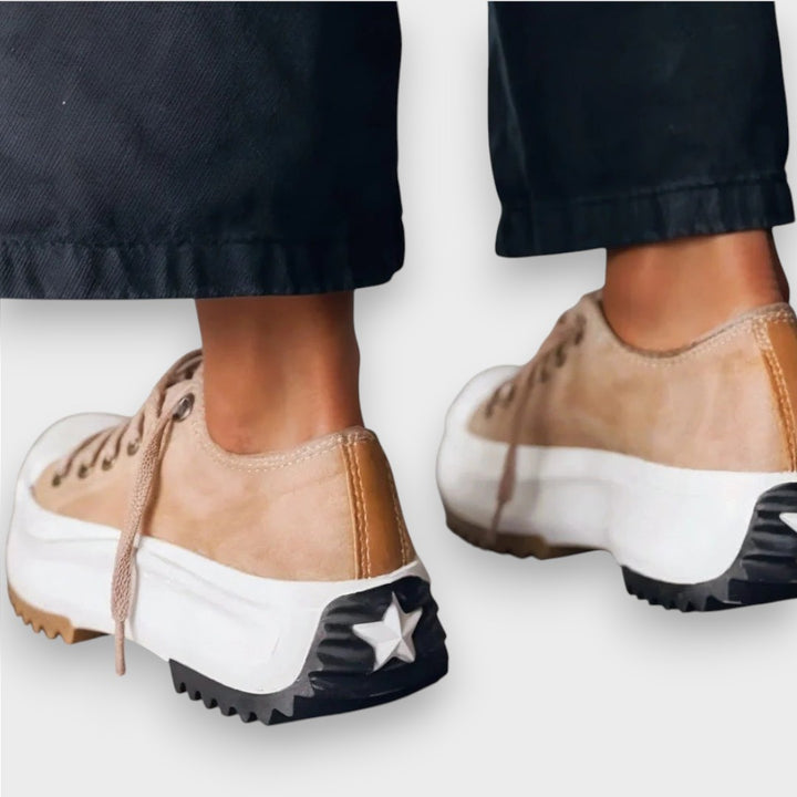 Mercedes | Zapatillas con plataforma de piel