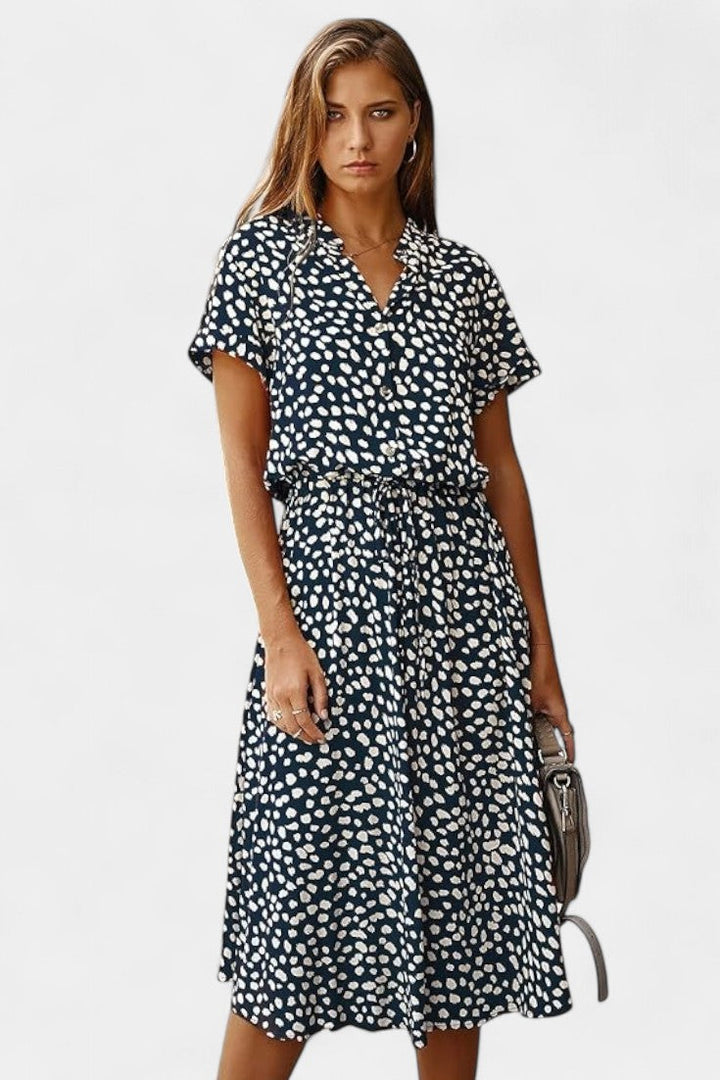 Rovena Vestido Midi de Lunares