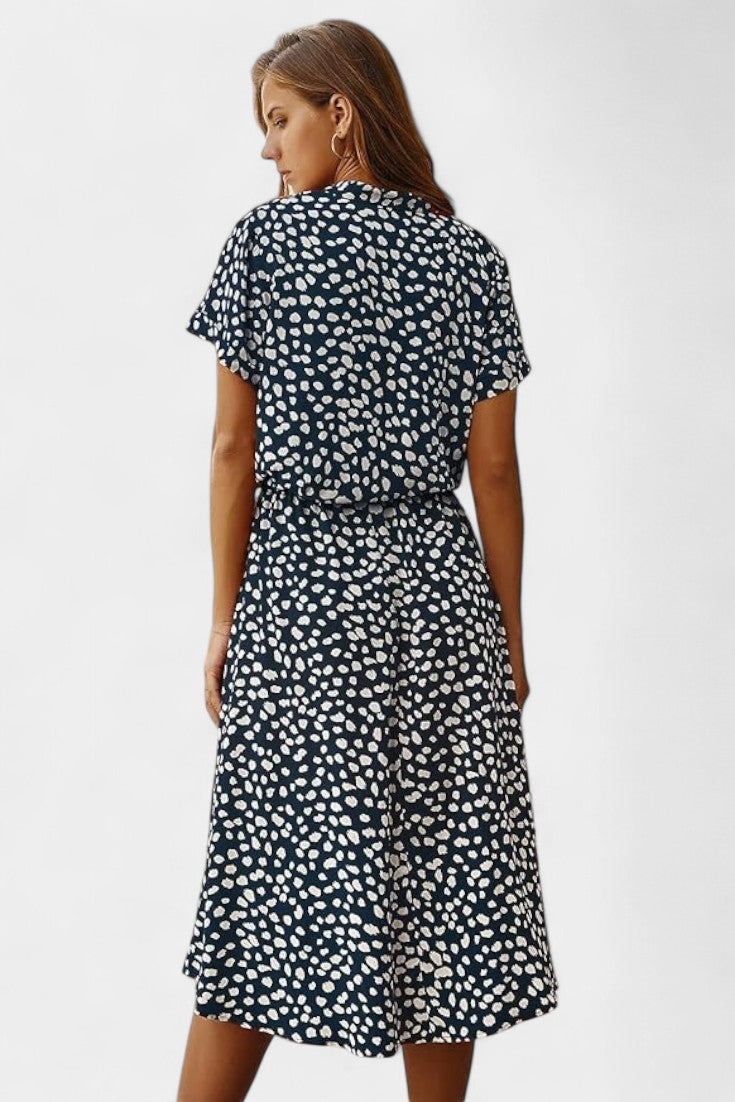 Rovena Vestido Midi de Lunares