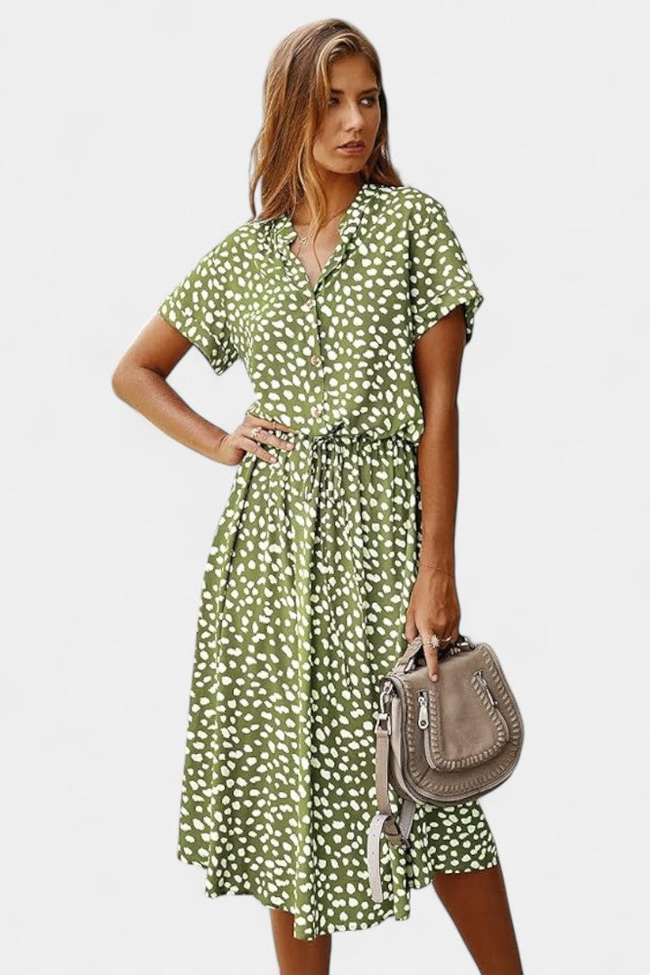 Rovena Vestido Midi de Lunares