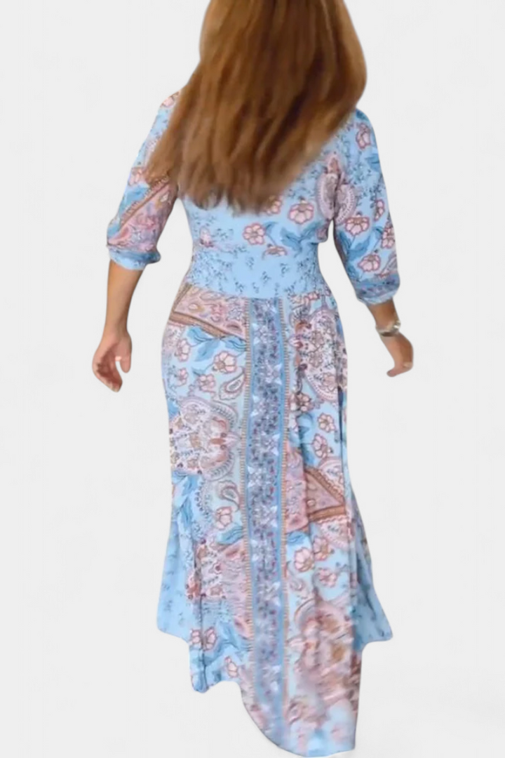 Dunya Vestido Casual de Verano con Escote en V