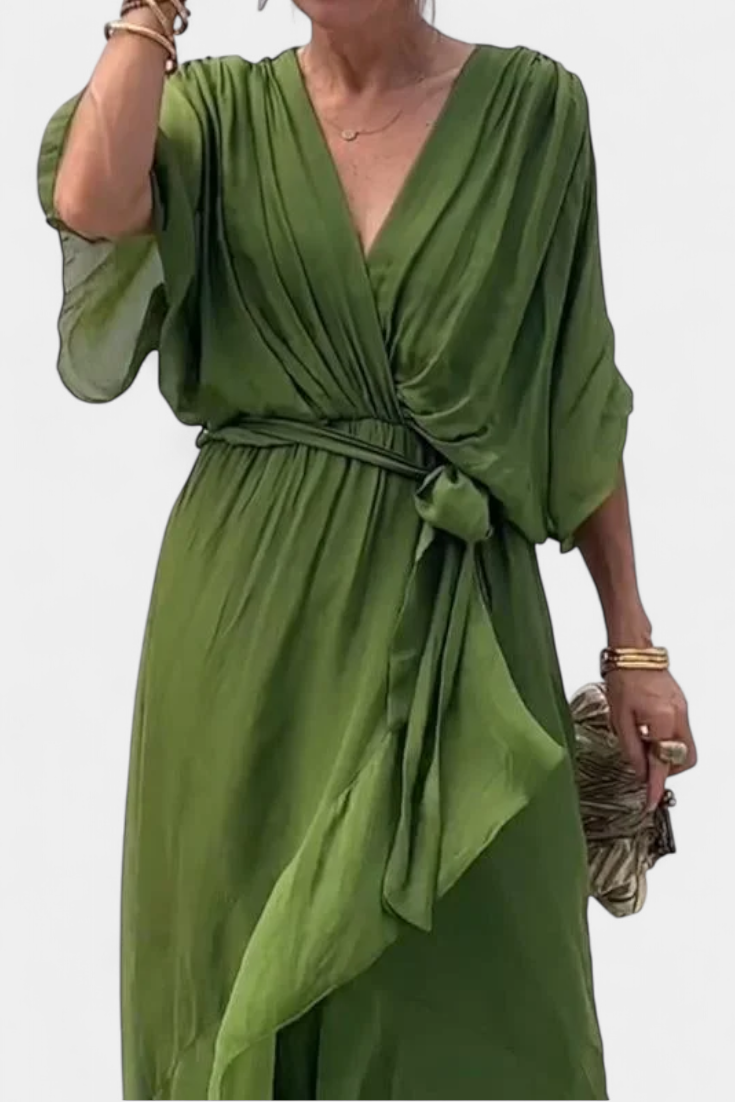 Luisa Vestido Flowy con Escote en V