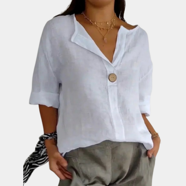 Vega | Blusa Relajada con Escote en V