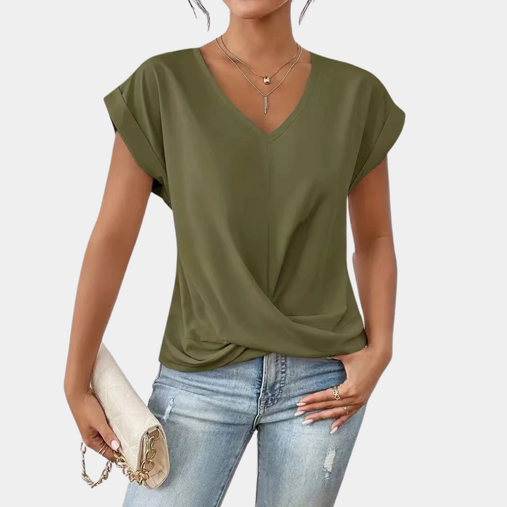 Martina | Top con cuello en V