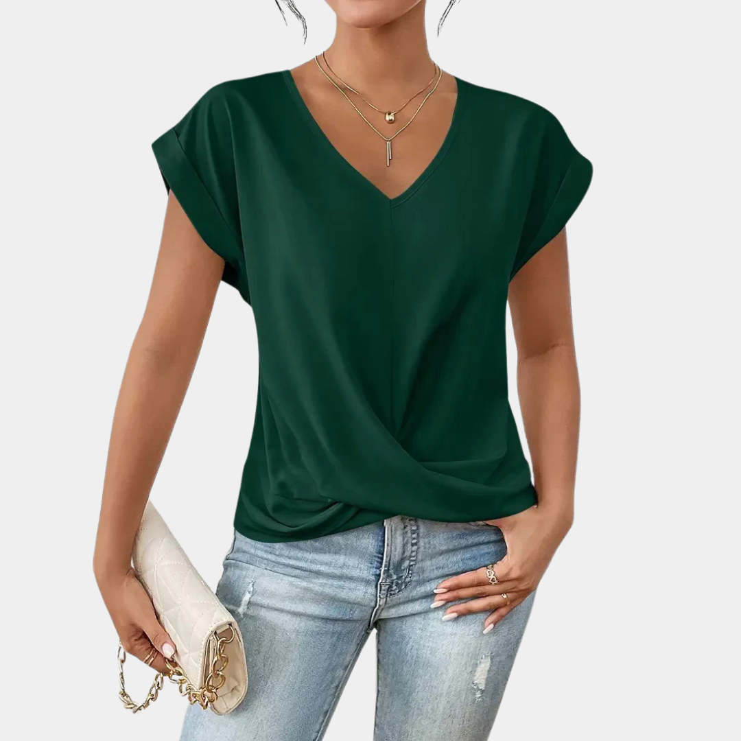 Martina | Top con cuello en V