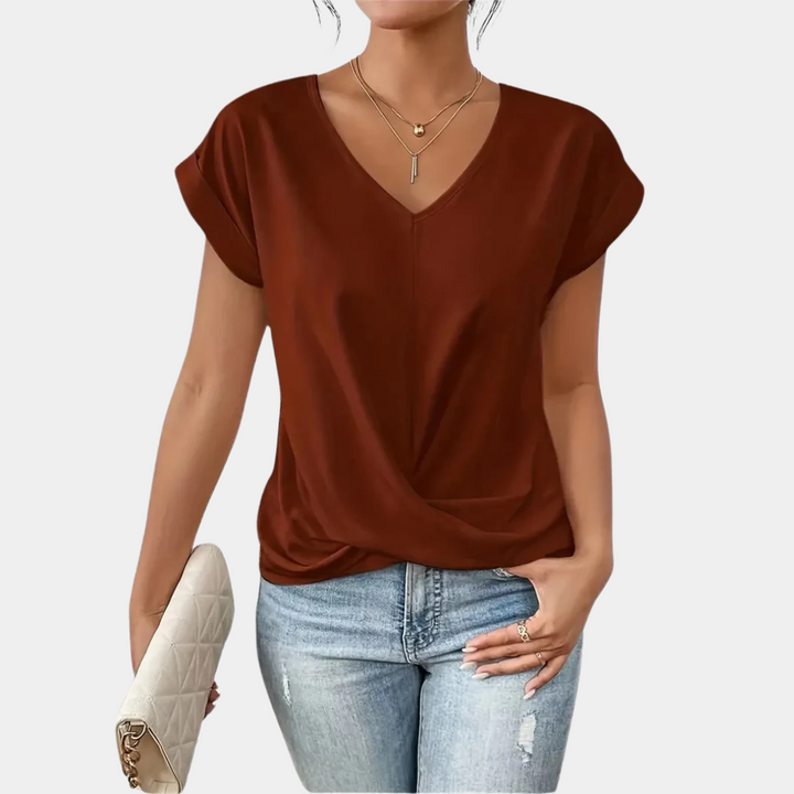 Martina | Top con cuello en V
