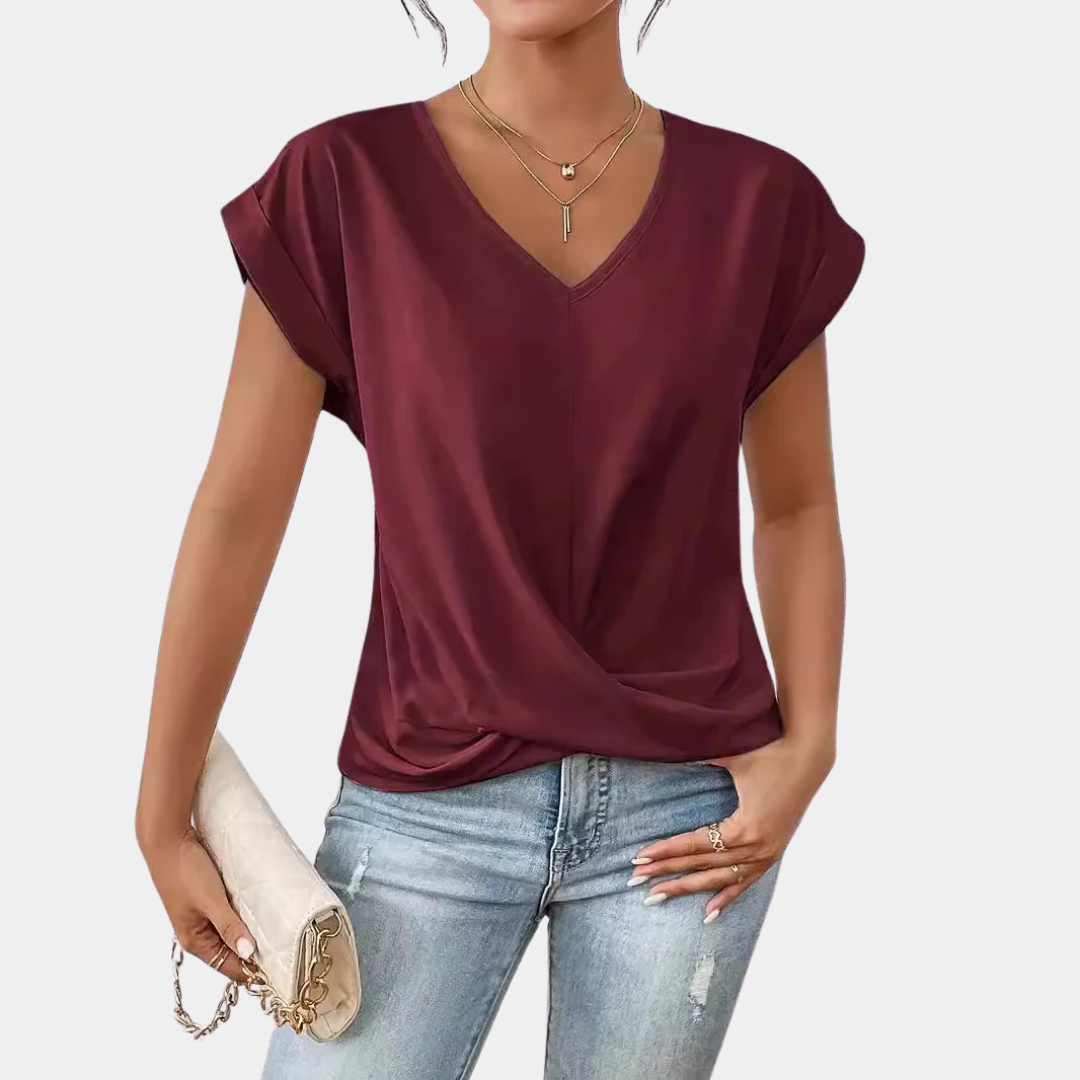 Martina | Top con cuello en V