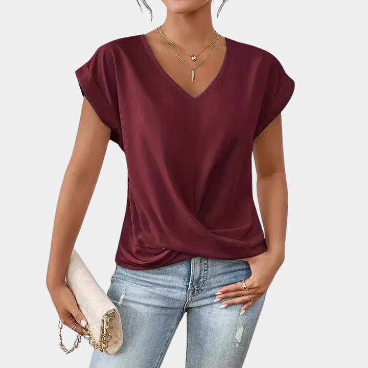 Martina | Top con cuello en V