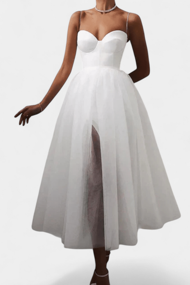 Giselle Vestido Maxi de Tul Elegante