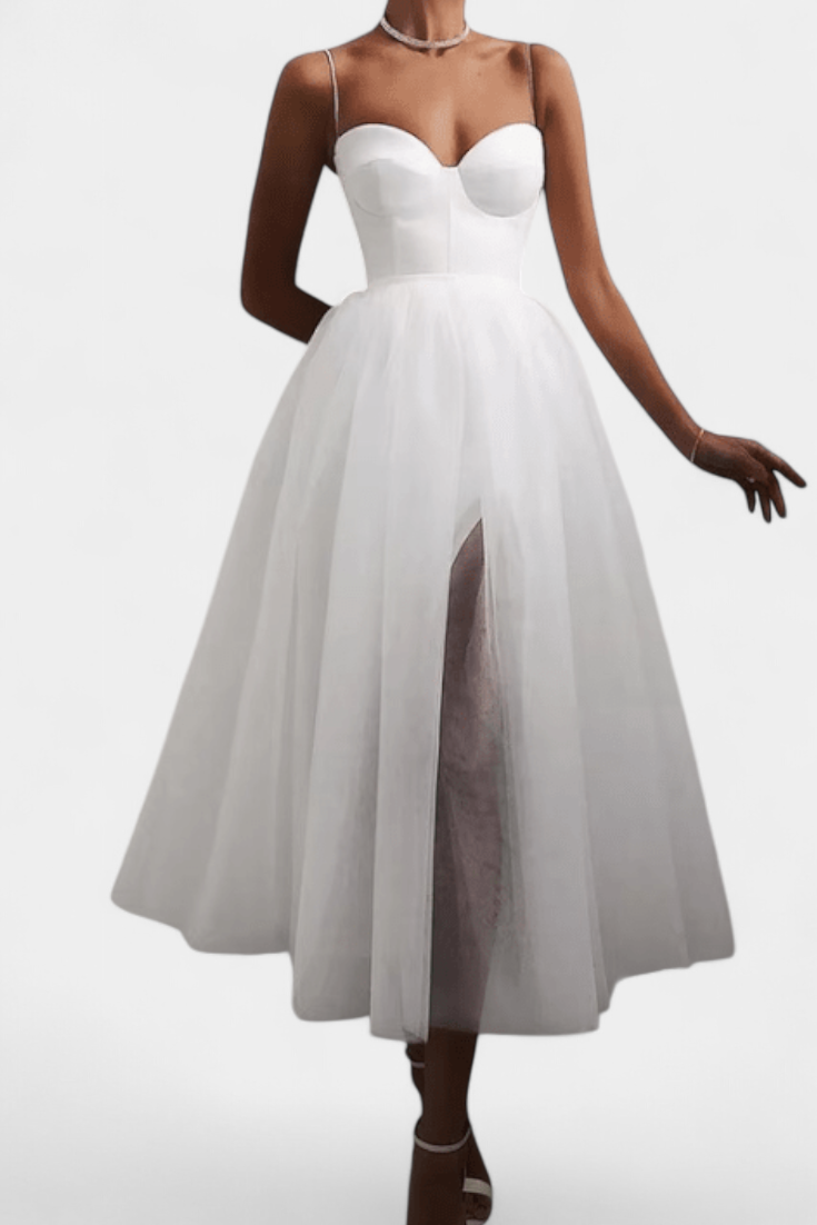 Giselle Vestido Maxi de Tul Elegante