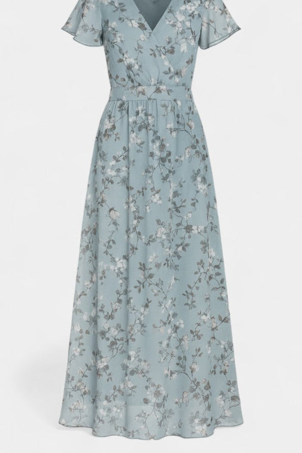 Amara Vestido Maxi Floral con Escote en V
