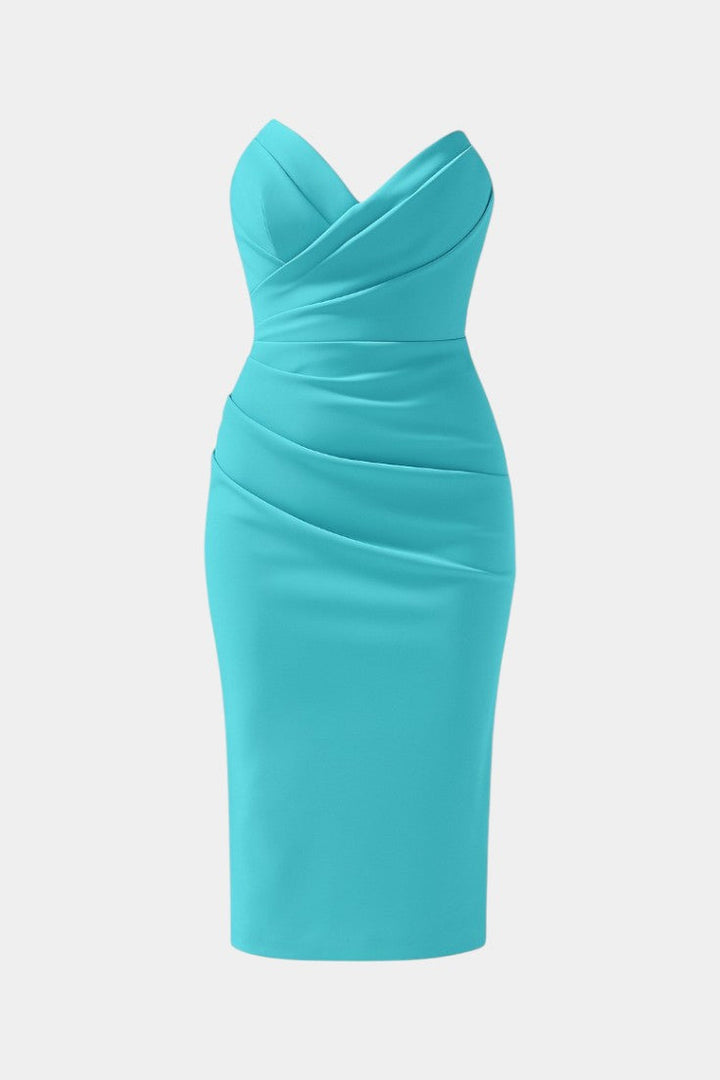 Iveta Vestido Sin Tirantes y Sin Espalda