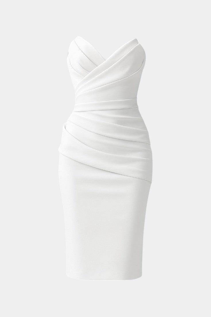 Iveta Vestido Sin Tirantes y Sin Espalda