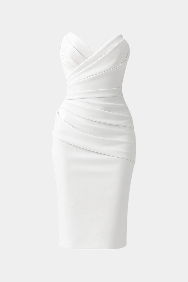 Iveta Vestido Sin Tirantes y Sin Espalda