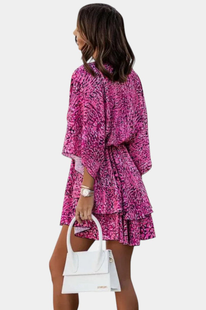 Eliza Vestido Floral con Nudo Frontal