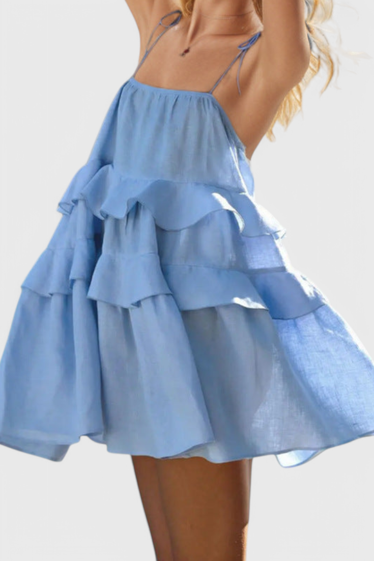 Vianey Vestido Mini Sin Espalda
