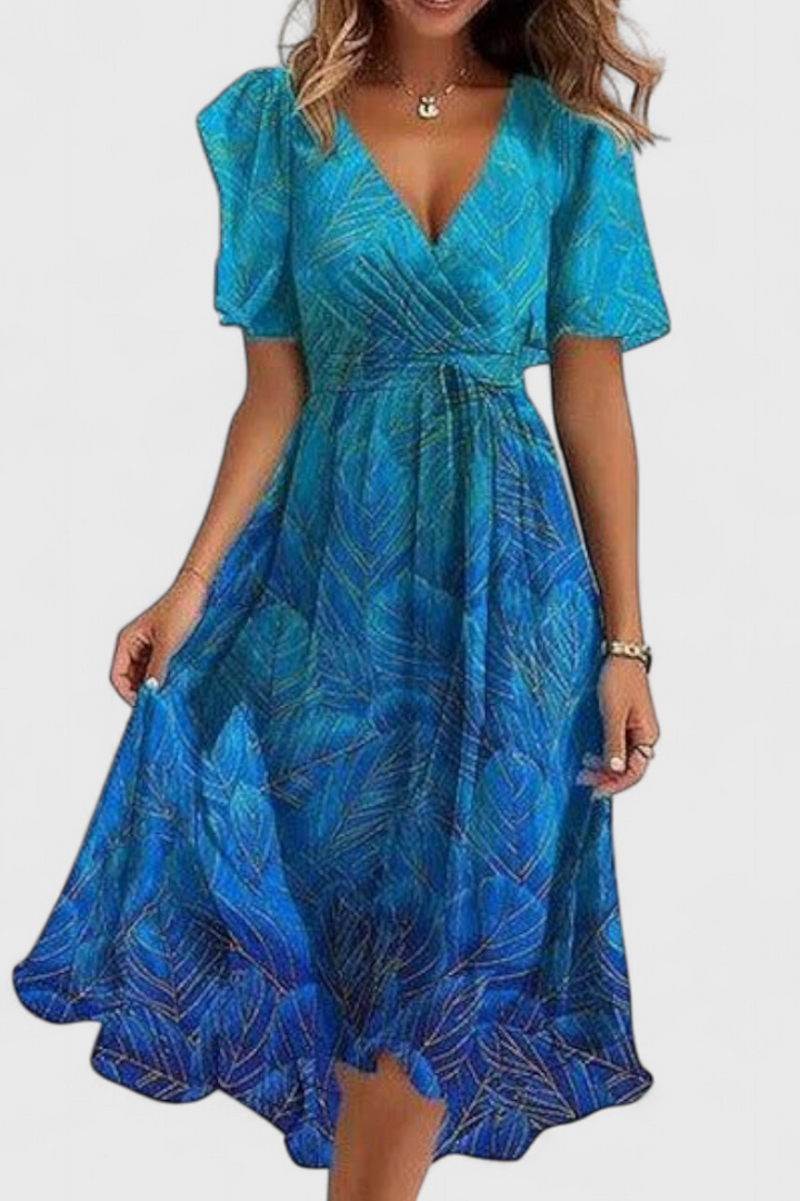 Carene Vestido Midi con Escote en V