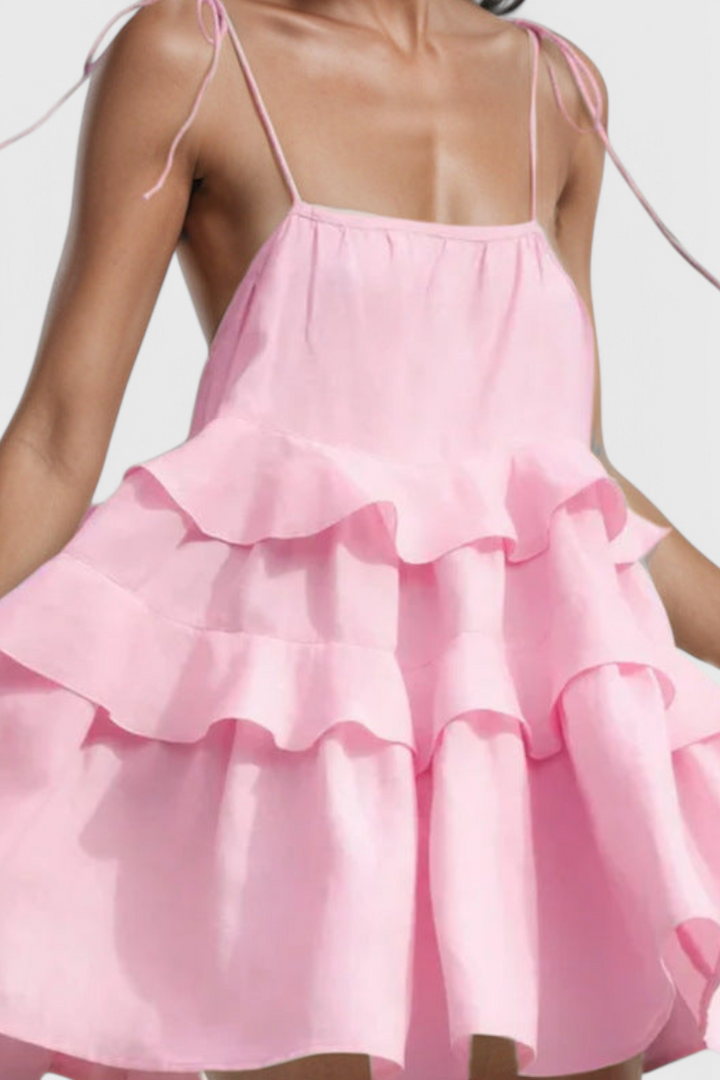 Vianey Vestido Mini Sin Espalda